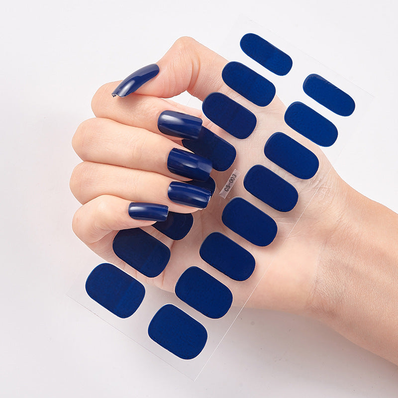 Full Solid Color Small Simple Film Nail Stickers