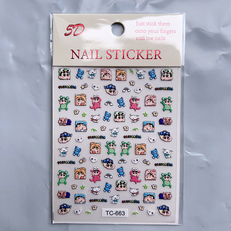 Relief Three-dimensional Cartoon Hand Account Goo Card Nail Tool Set