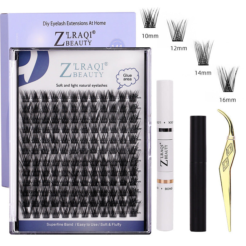 Eyelash Segmented Eyelashes Box Double-headed Glue Large Capacity False Lashes