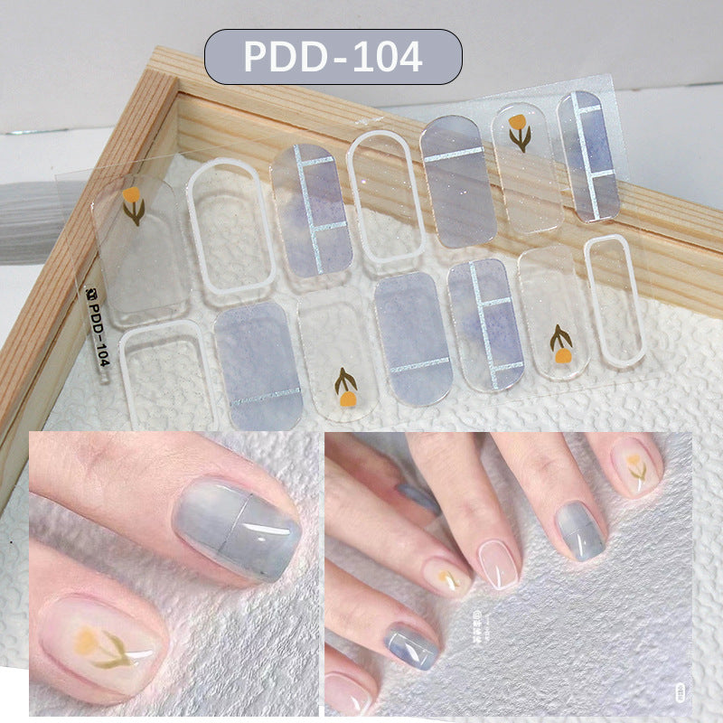 Love Waterproof Durable Applique Finished Patch Nail Art