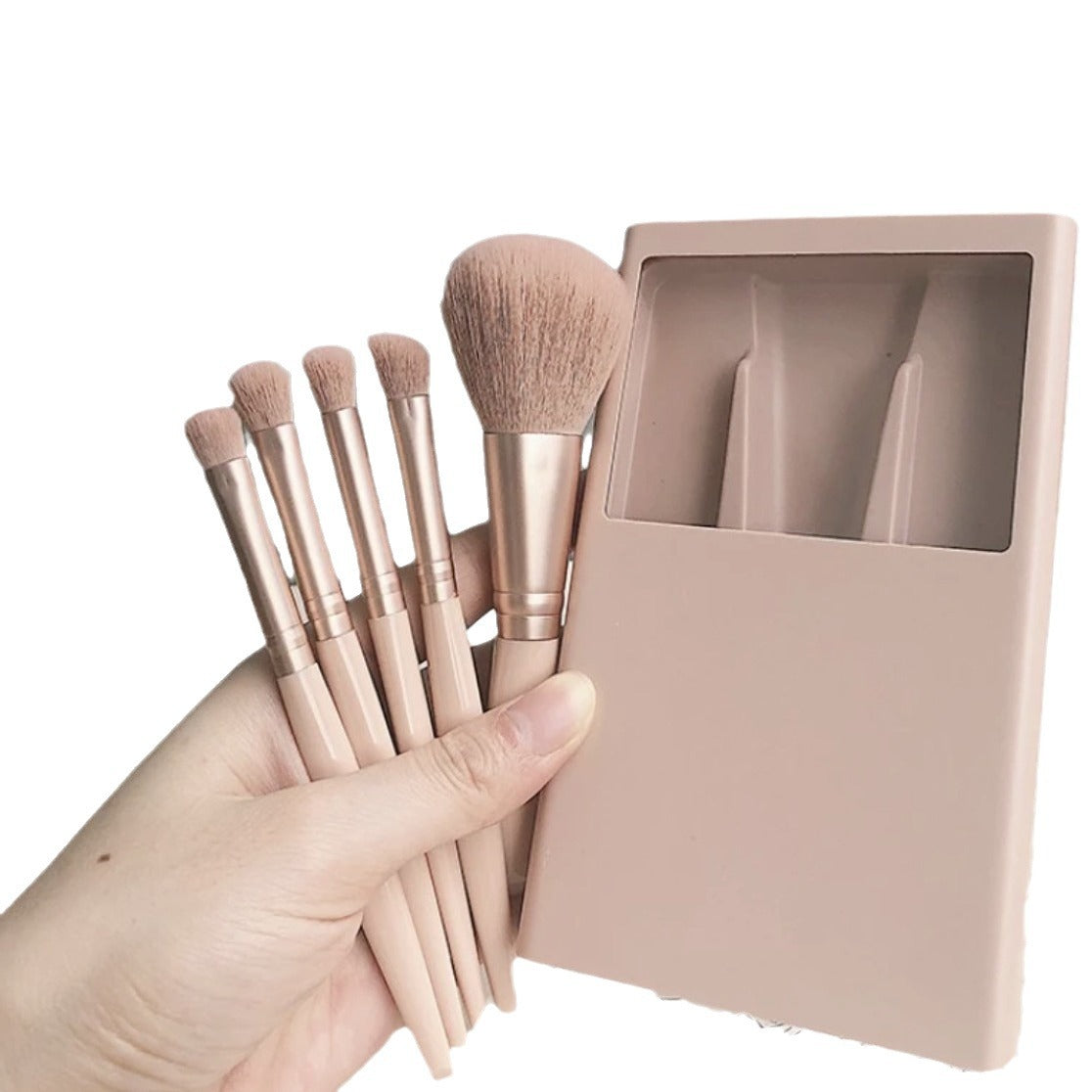 Matching Mini Brush Suit Travel Portable Boxed With Mirror Makeup Brushes Accessories