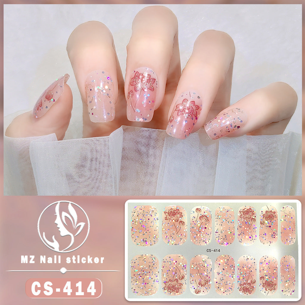 Beauty Full Cute Tree Santa Claus Nail Stickers