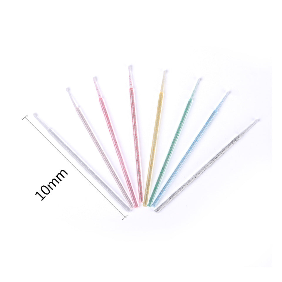 Crystal Cotton Swab Tattoo Embroidery Eyebrow False Lashes