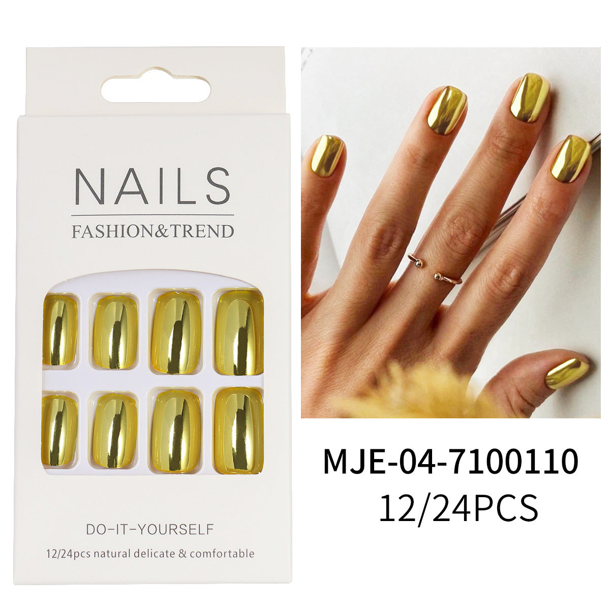 Faux ongles Mirror Wear Armor Euro Nail Art