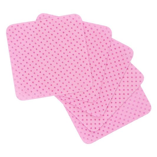 Feuille de coton propre Colle rose en boîte Accessoires de maquillage