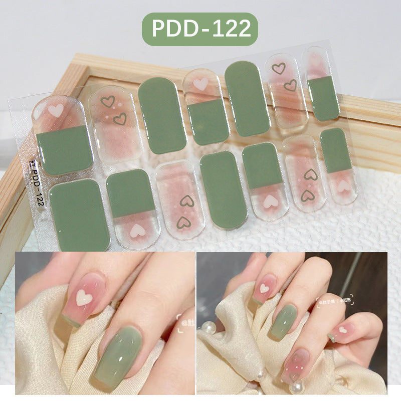 Love Waterproof Durable Applique Finished Patch Nail Art