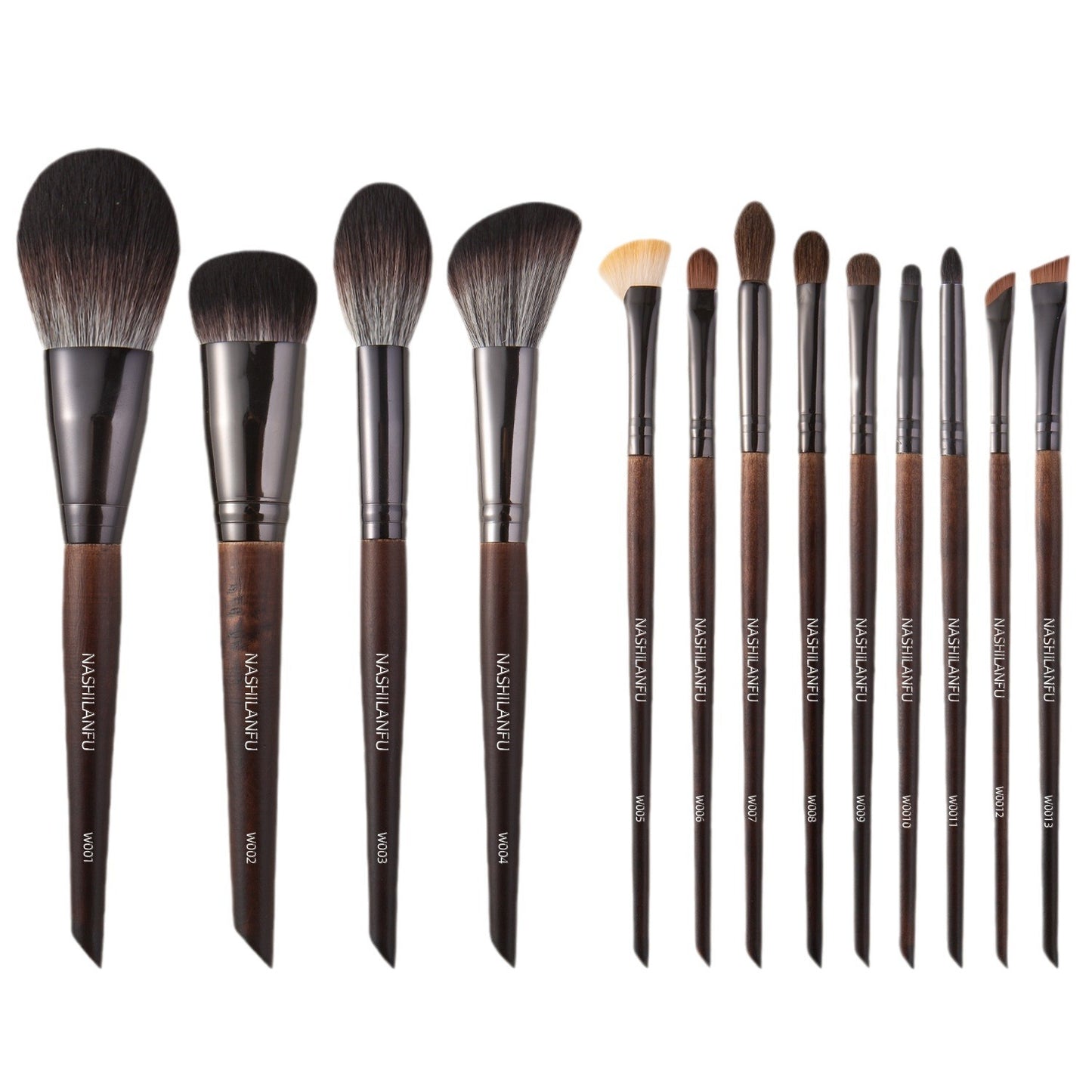 Wooden Handle Brush Shadow Blush Powder Eyebrow Beauty Makeup Brushes Accessories