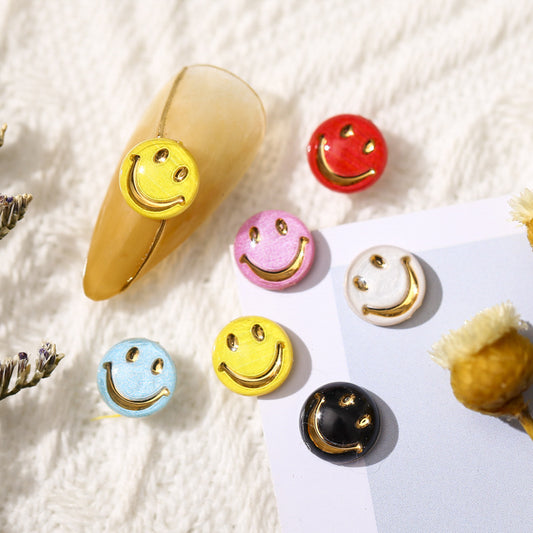 Facial Expression Bag Cute Smiley Glossy Three-dimensional Cartoon Nail Care Nail Art