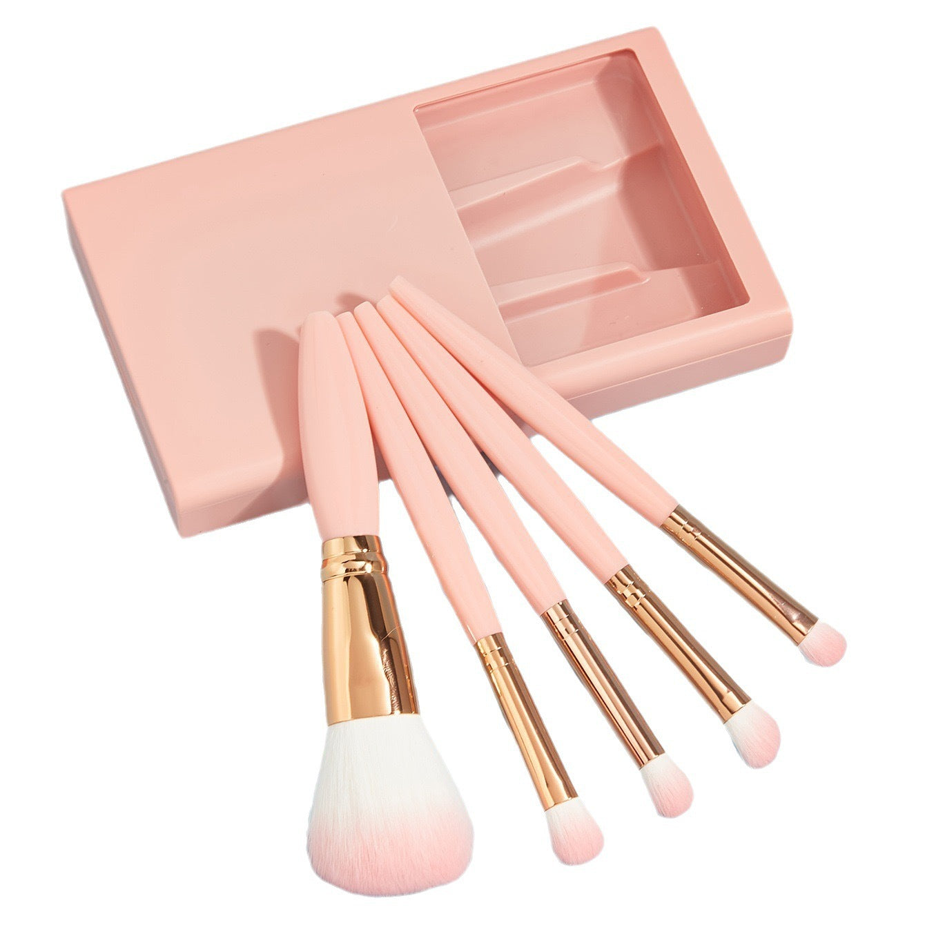 Matching Mini Brush Suit Travel Portable Boxed With Mirror Makeup Brushes Accessories