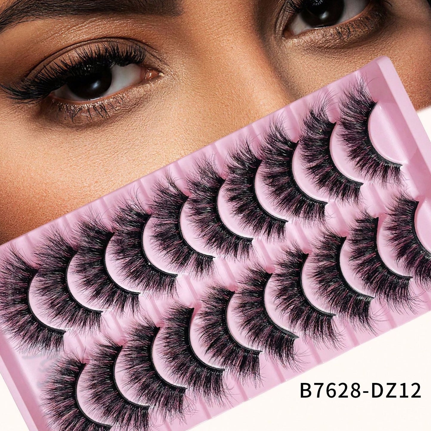 Artificial Mink Simulation One-piece Curling Exaggerated Thick False Lashes