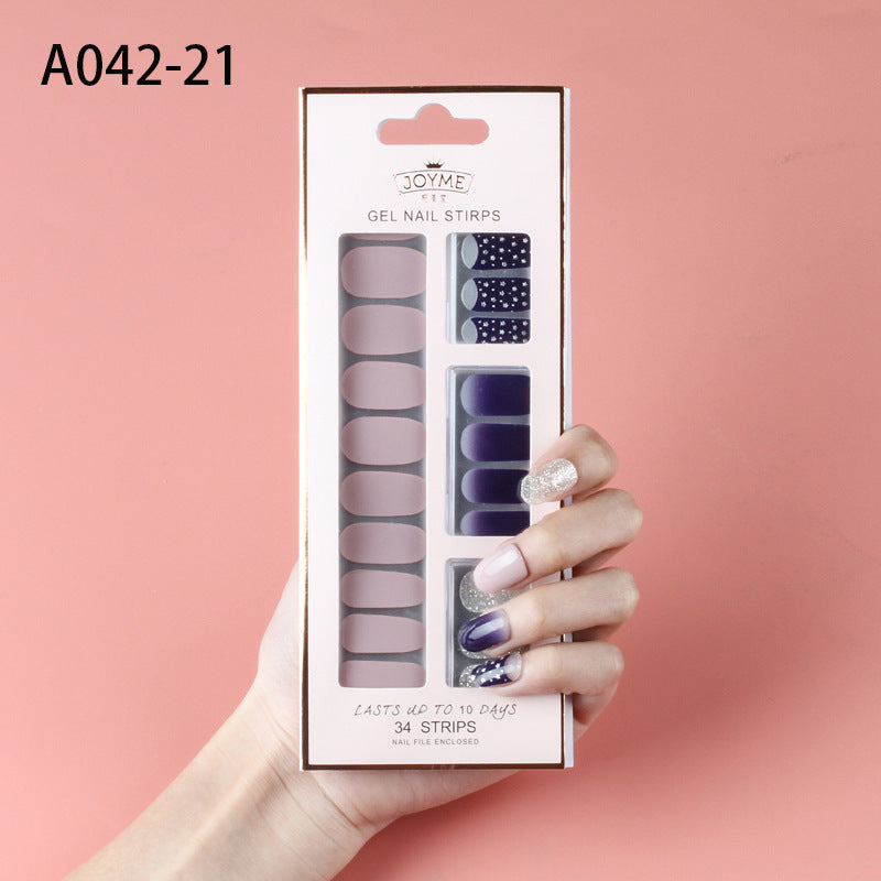 Autocollants pour ongles en gel flexible et imperméable pour les doigts