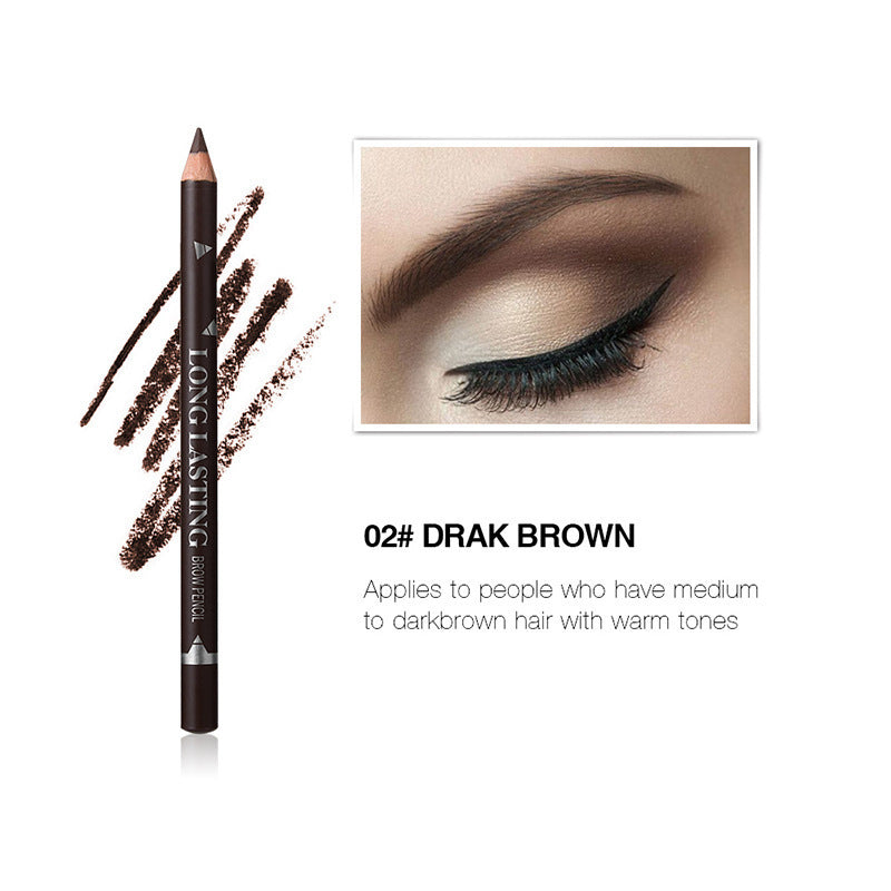 Waterproof Wooden Pole Eyebrow Pencil White Eye Makeup Accessories