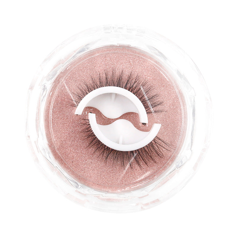 Self-adhesive Strip Eyelashes Reusable Natural Curling Light False Lashes