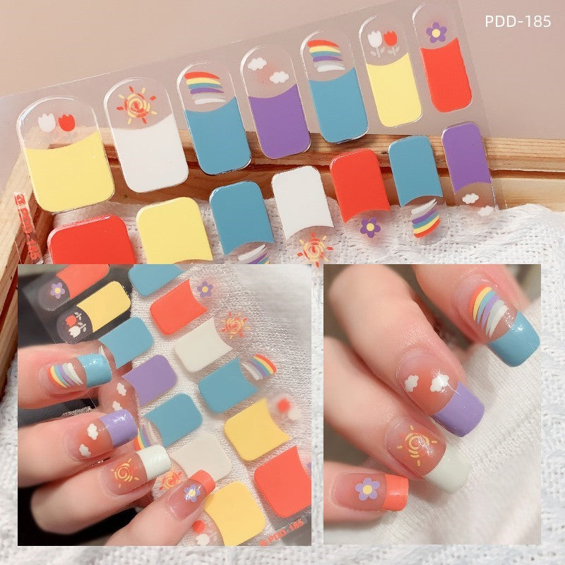 Love Waterproof Durable Applique Finished Patch Nail Art