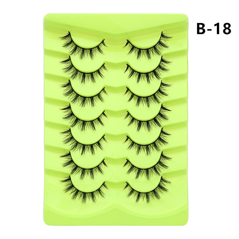 Double Pairs Of Eyelashes Whole Piece False Lashes