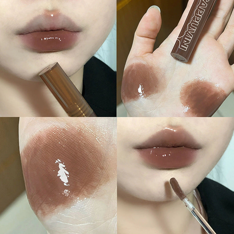 Gloss à lèvres hydratant effet miroir au chocolat