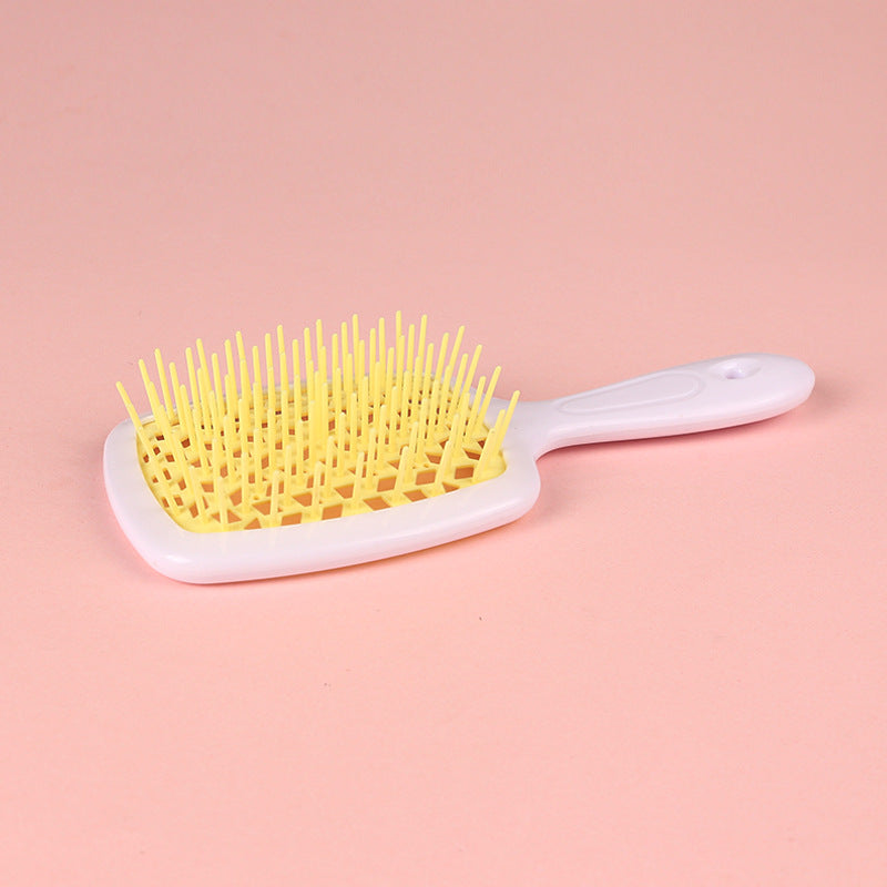 Brosses et peignes de massage pour cheveux secs et humides en nid d'abeille creux