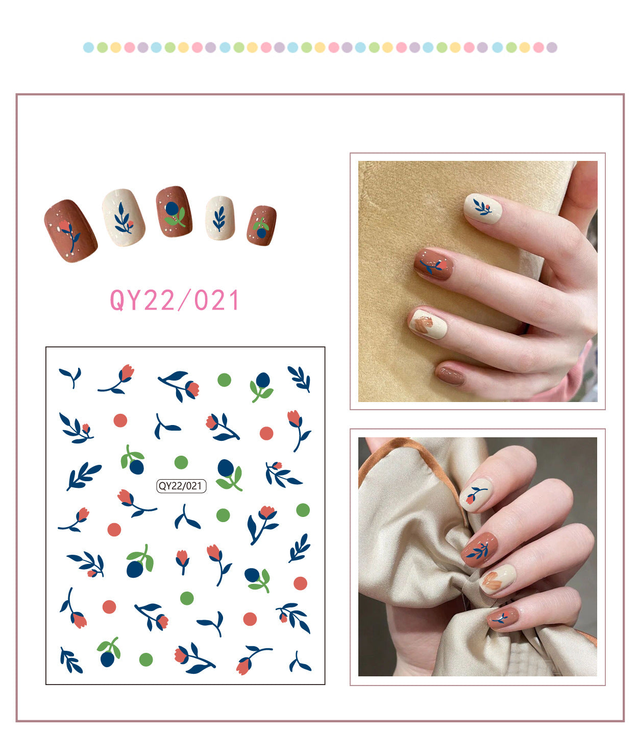 Little Bear Cartoon Cute Animal Unicorn Nail Stickers