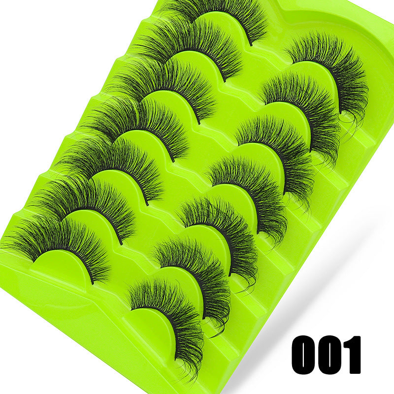 Large Capacity Pairs Of Green Fox Series False Lashes