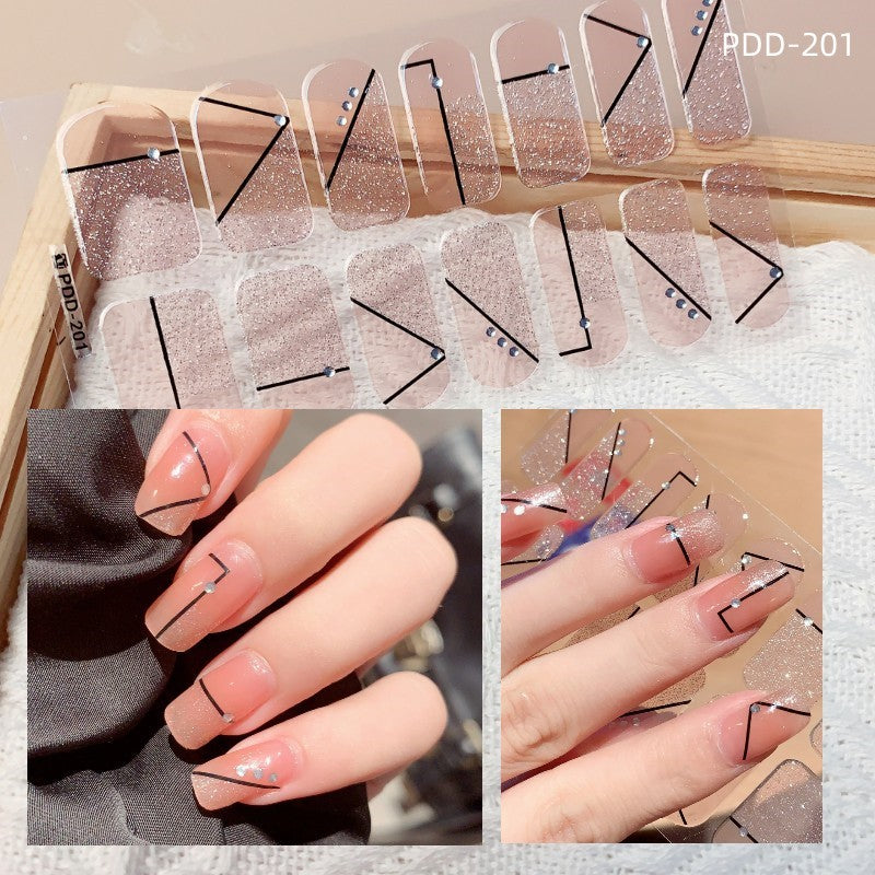 Love Waterproof Durable Applique Finished Patch Nail Art