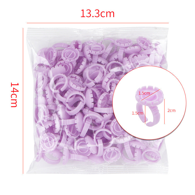 Round Eyelash Ring Flowering Cup Grafting Glue Makeup Accessories