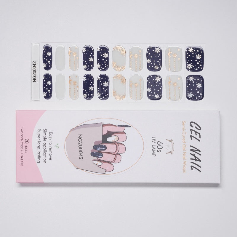 Gel Finger Therapy Light Uv Half Nail Stickers