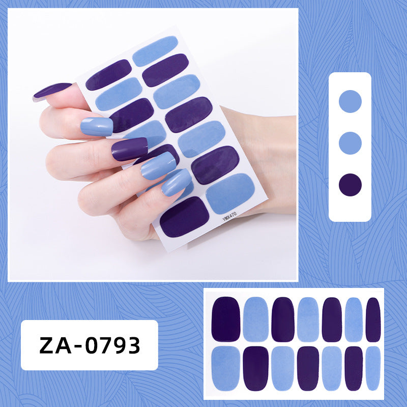 Full Oil Film Hand Manicure Implement Nail Stickers