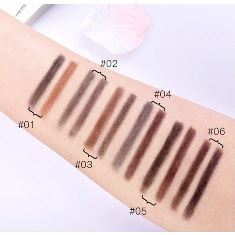 Poudre à sourcils bicolore Fard à joues pour le nez Accessoires de maquillage pour les yeux faciles à utiliser