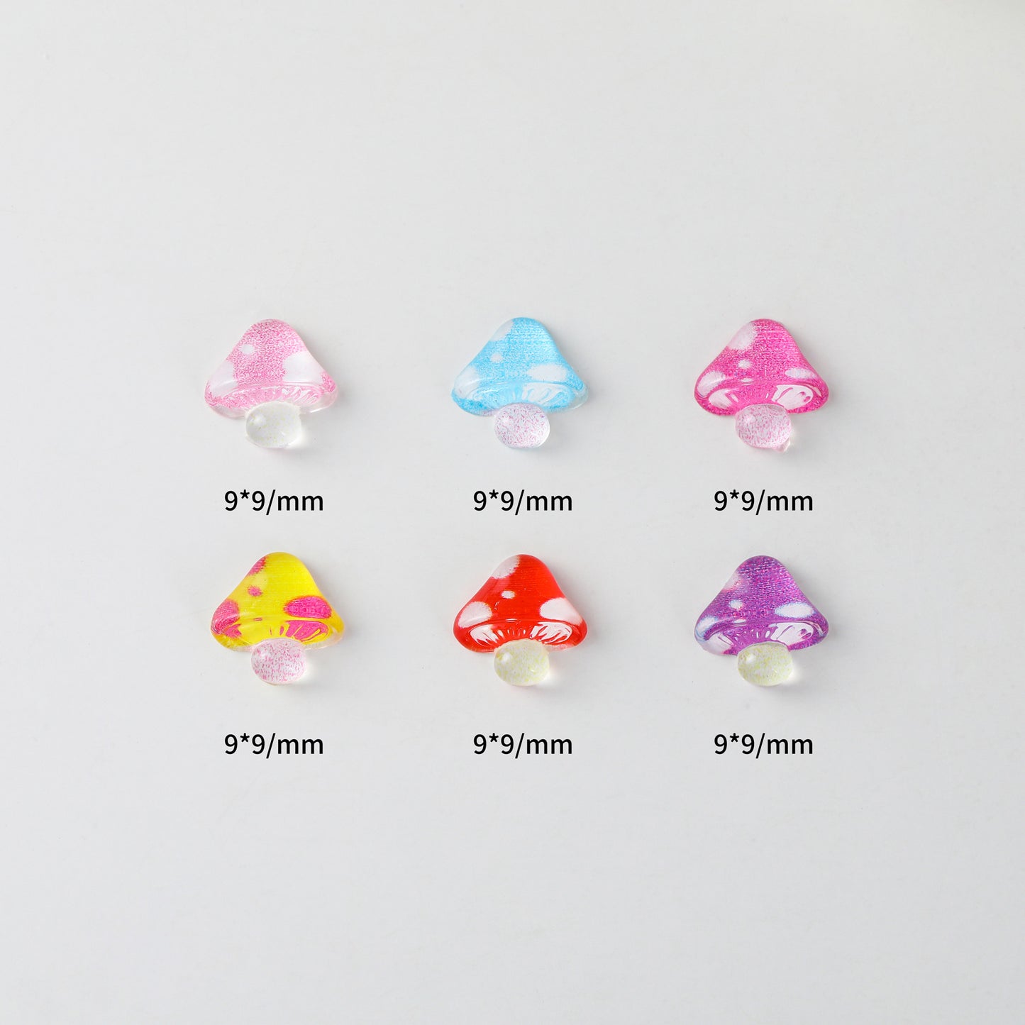 Ornament Cute Resin Icy Small Mushroom Nail Care Nail Art