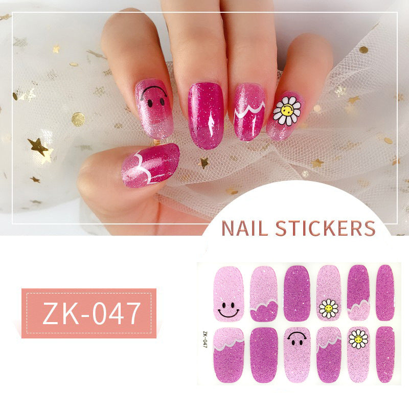 Finger Full Oil Film Manicure Implement Nail Stickers