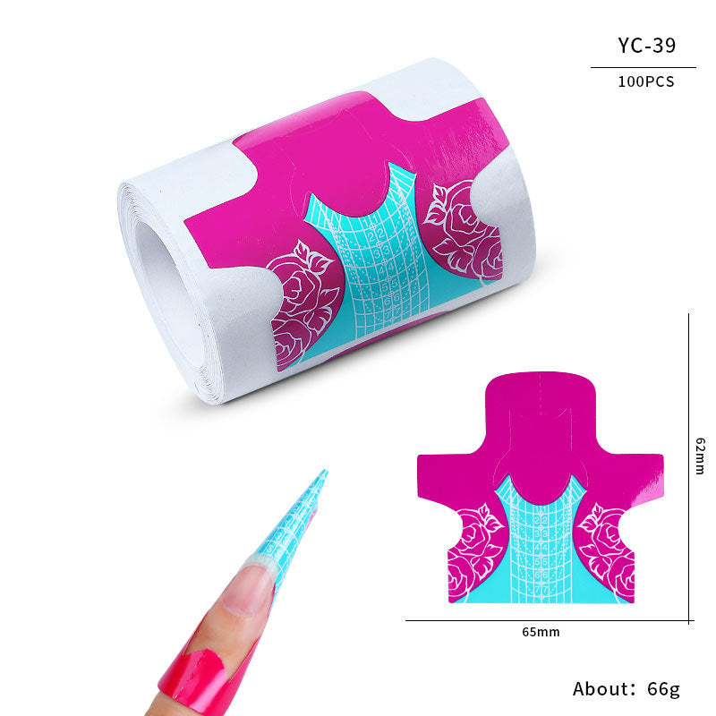 Paper Holder French Therapy Extension Butterfly Nail Tool Set