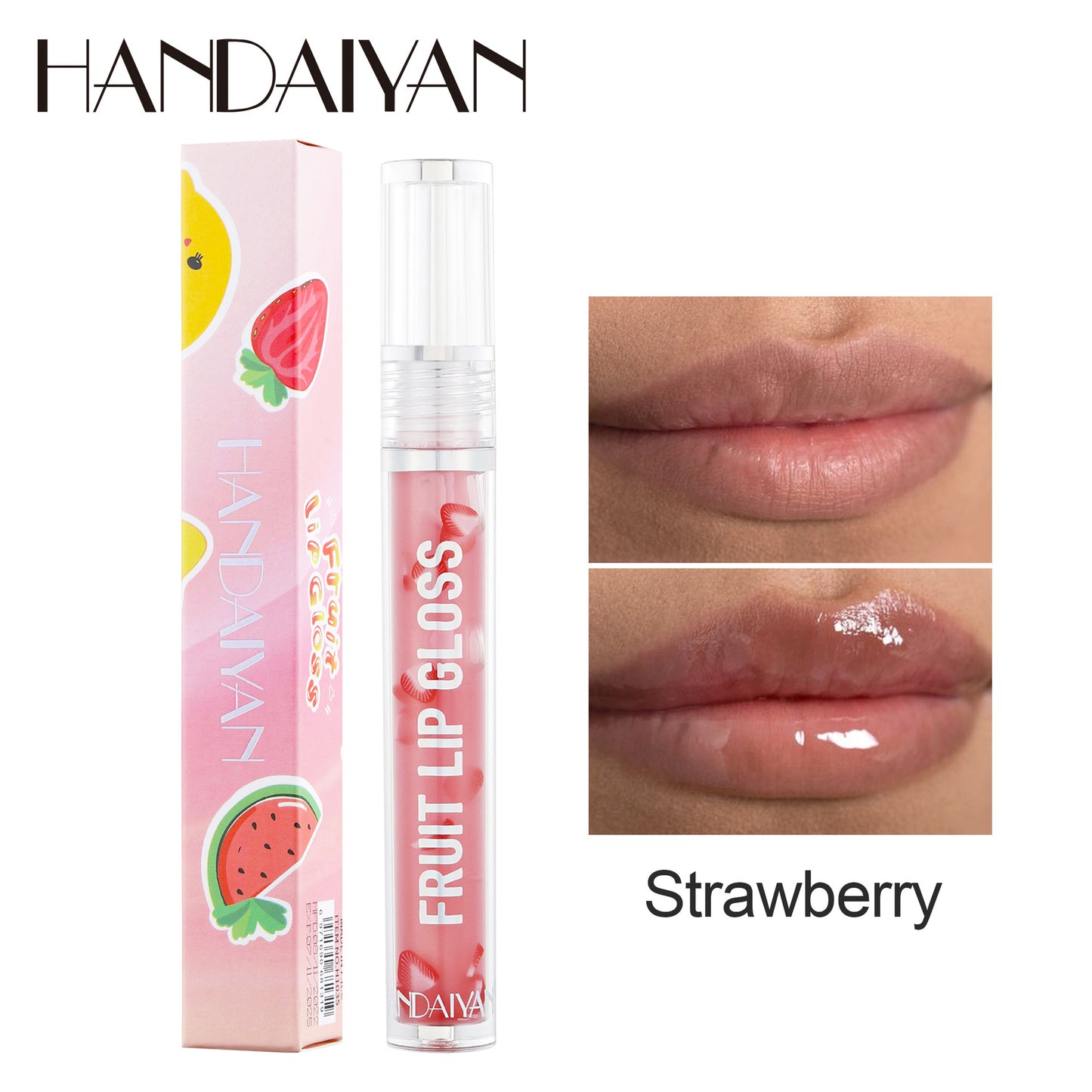 Gloss liquide aux fruits Gloss hydratant pour les lèvres