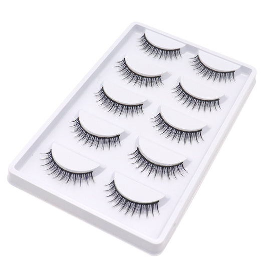 Women's Hard Stem Eyelash Team Fairy Daily No Nude False Lashes