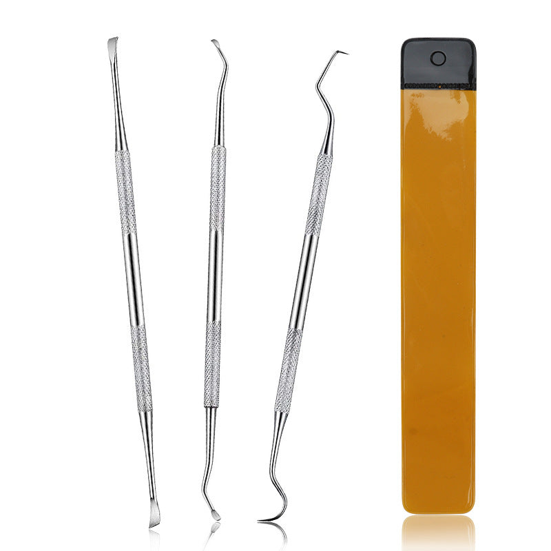 Steel Dental Tools Pieces Suit Portable Makeup Accessories