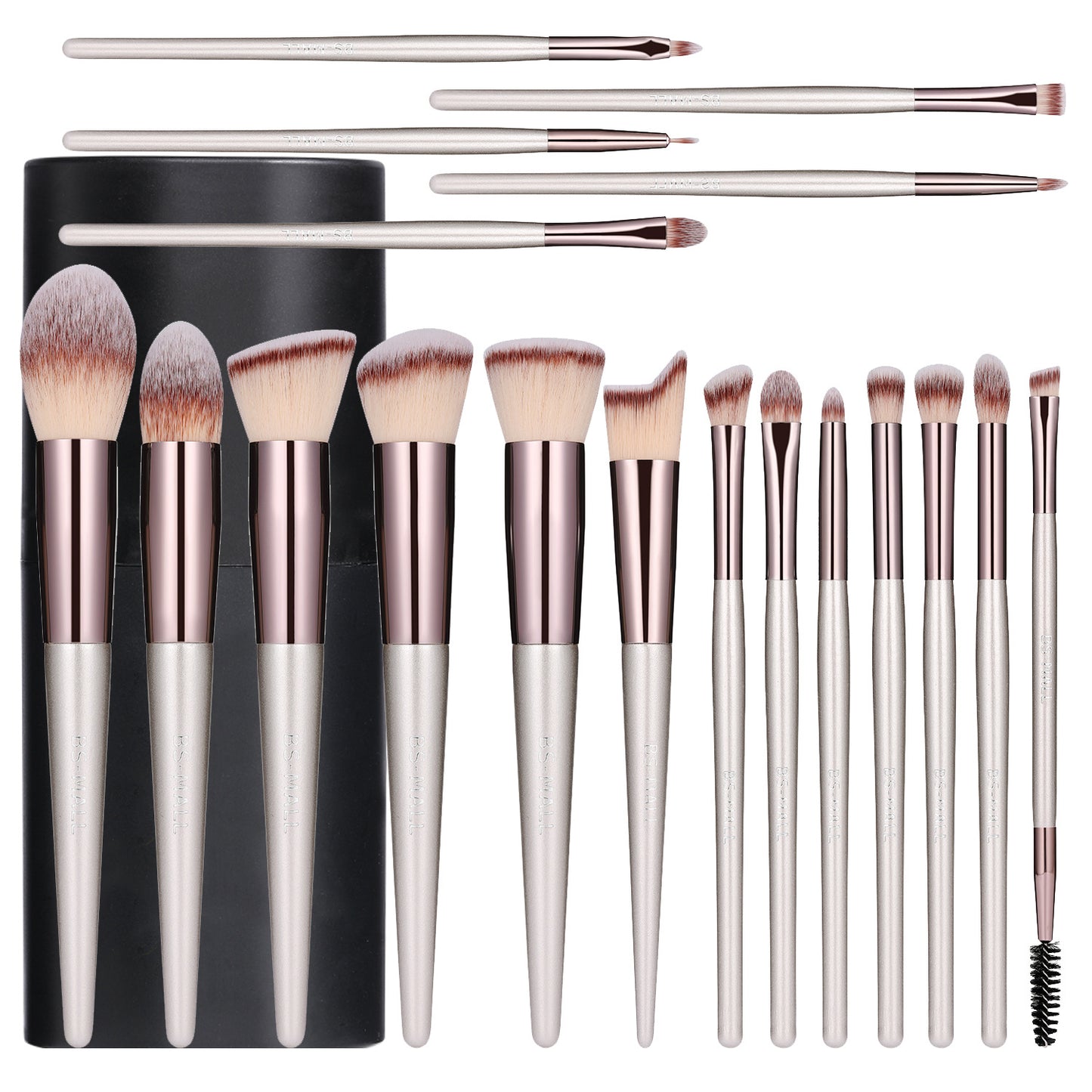 Champagne Gold Brush Suit No Beauty Makeup Brushes Accessories