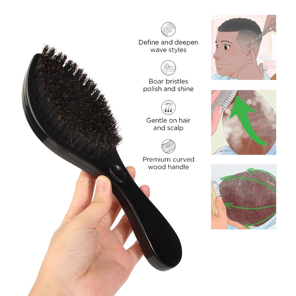 Brosses et peignes pour cheveux africains pour hommes avec huile pour poils de salon