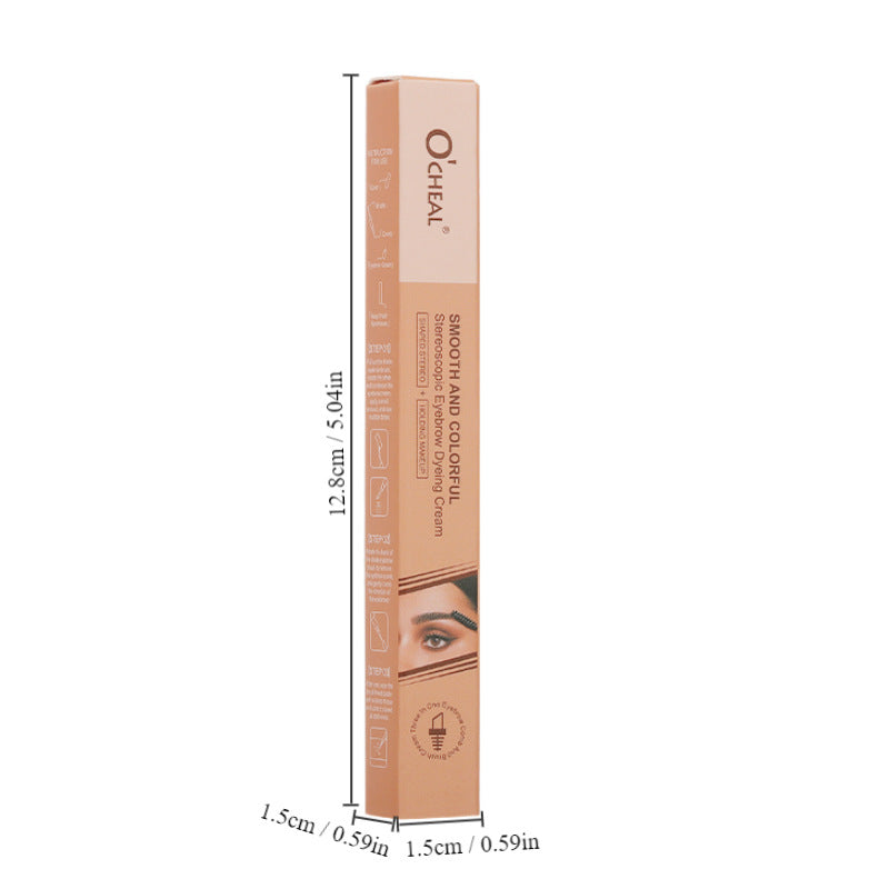 Crème coiffante colorante pour sourcils Waterproof Ne tache pas Lisse Naturel Maquillage des yeux Accessoires