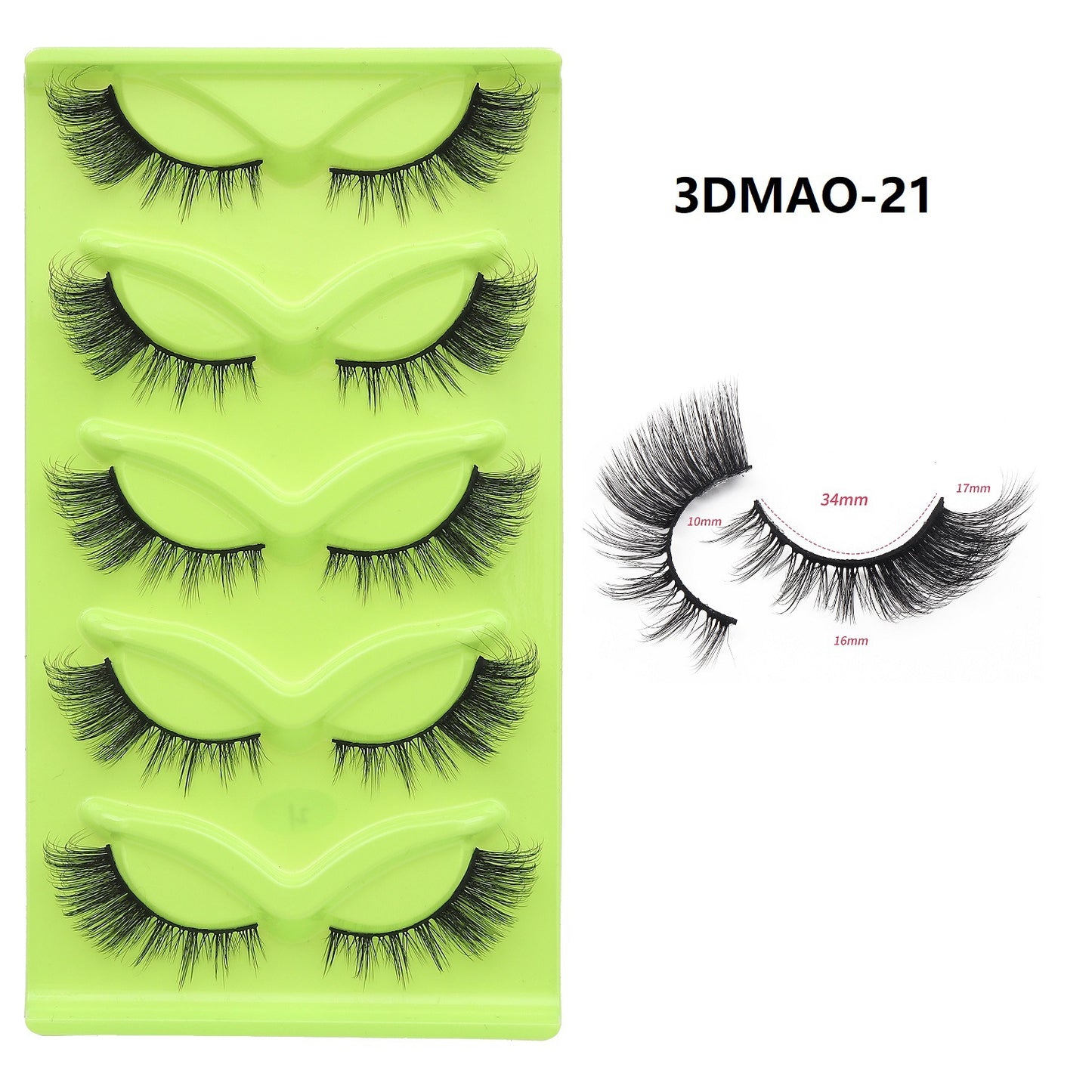 Natural Fox Series Oblique Flying One-piece Eyelashes False Lashes