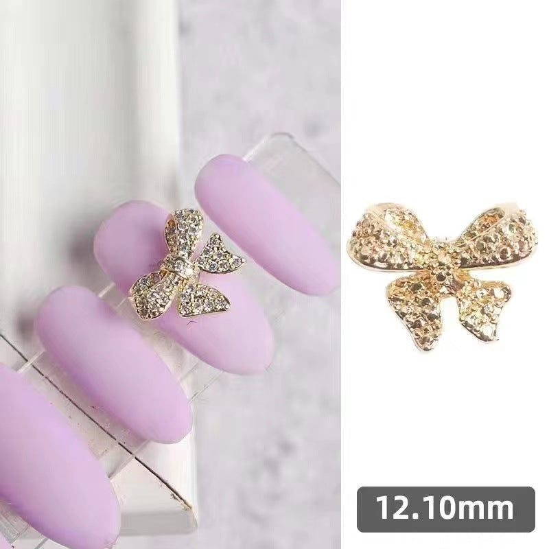 Diamond Bow Ornament Three-dimensional Super Shiny Nail Care Nail Art