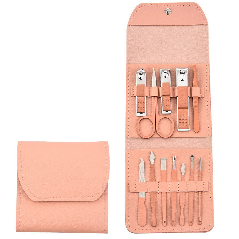 Trousse de manucure pliable pour ciseaux, coupe-ongles, ensemble d'outils pour ongles