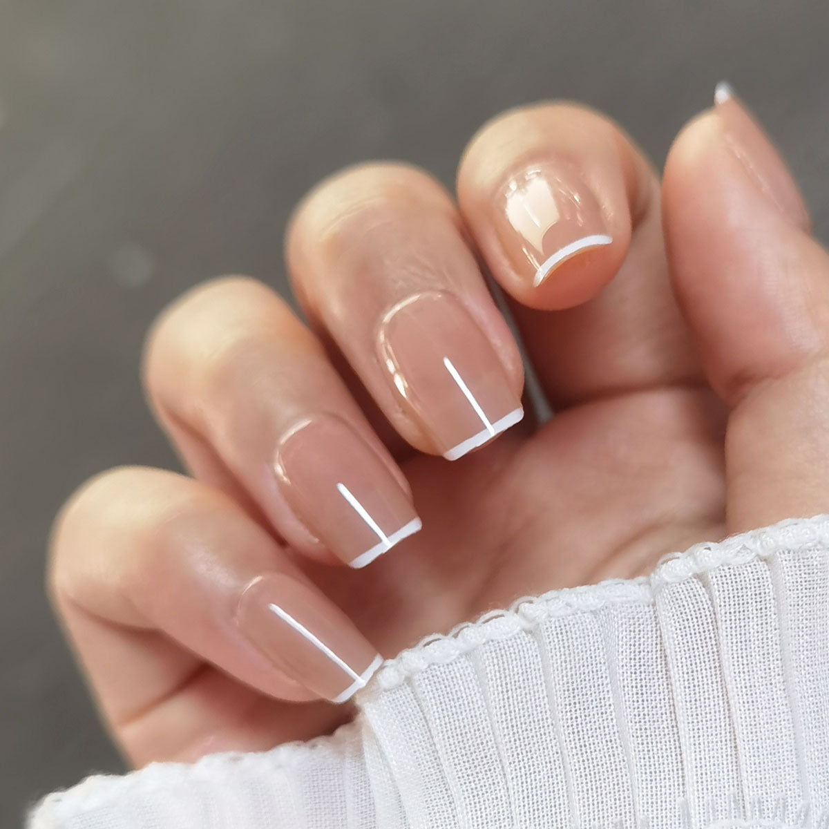 Code Astuce Blush Dégradé Préfabriqué Port Court Long Nail Art