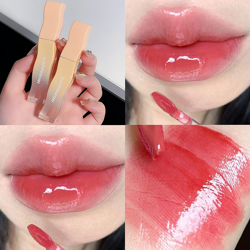 Water Light Lacquer Mirror Glass Female Lipsticks