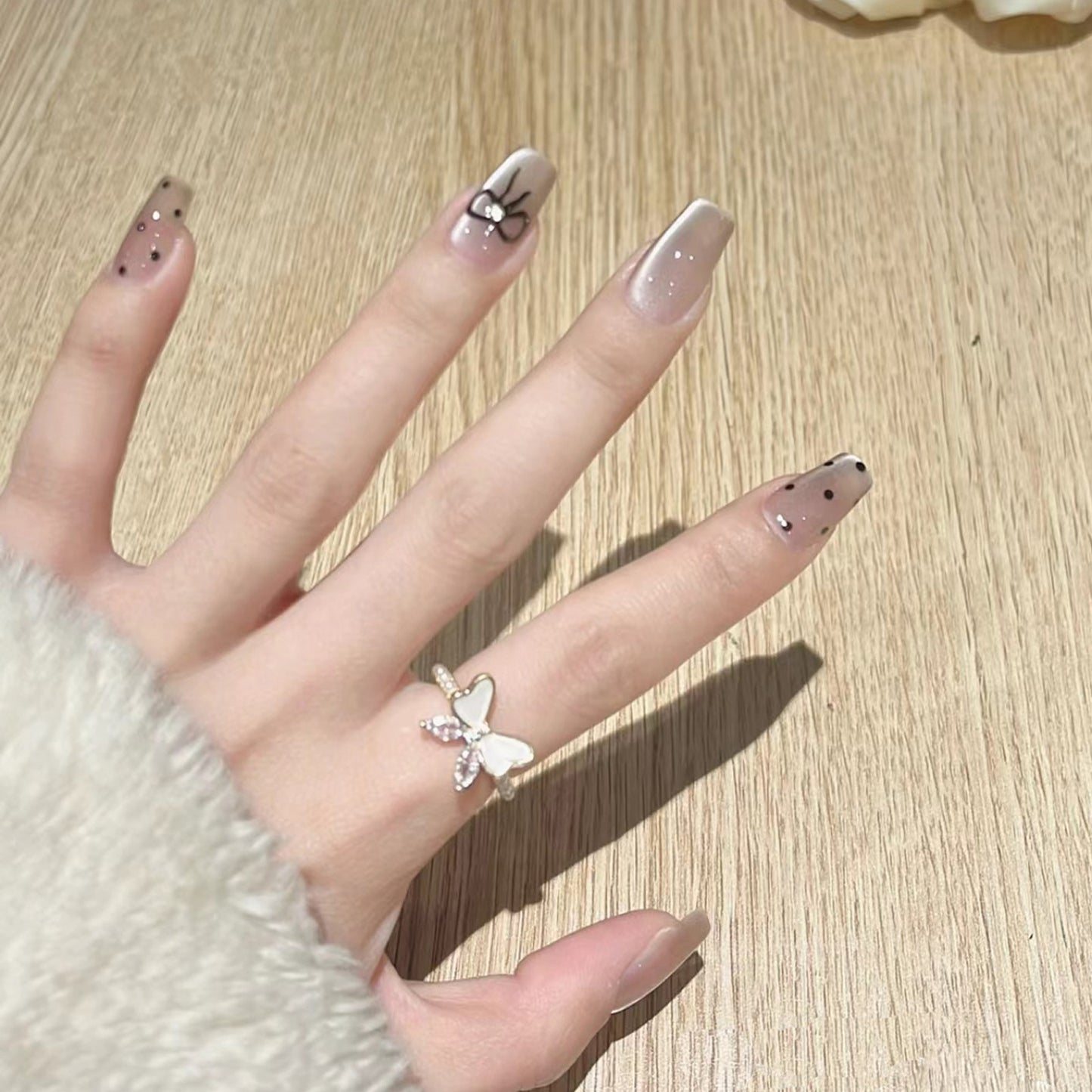 Embout d'usure Nail Art en strass chat d'été de haute qualité