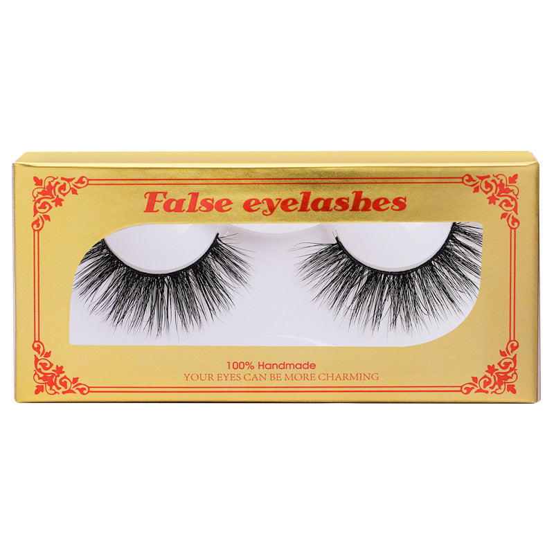 Package Mink Eyelashes Natural Long Thick False Lashes