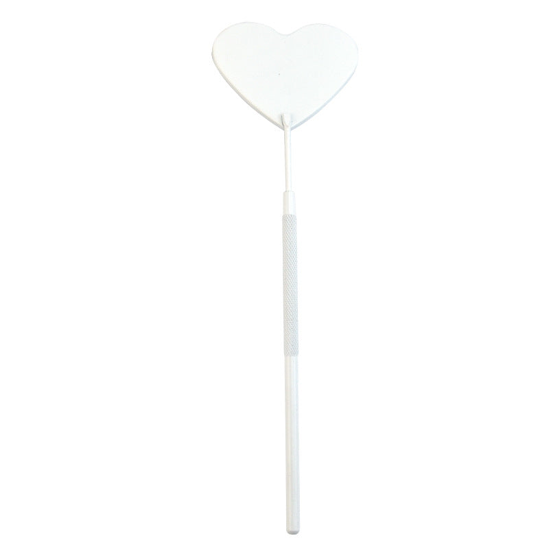 Grafting Eyelashes Heart-shaped Check Mirror Planting Removable Makeup Accessories