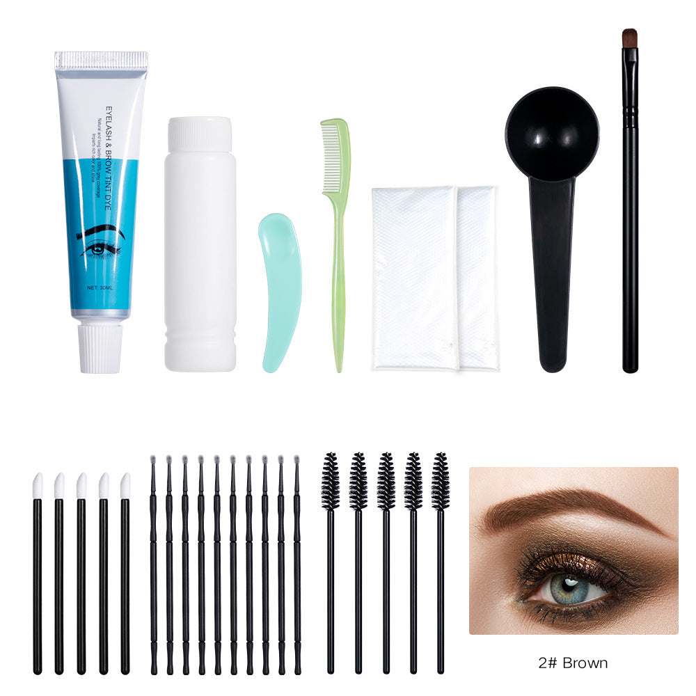 Crème pour sourcils, costume teint en marron et noir, accessoires de maquillage pour les yeux