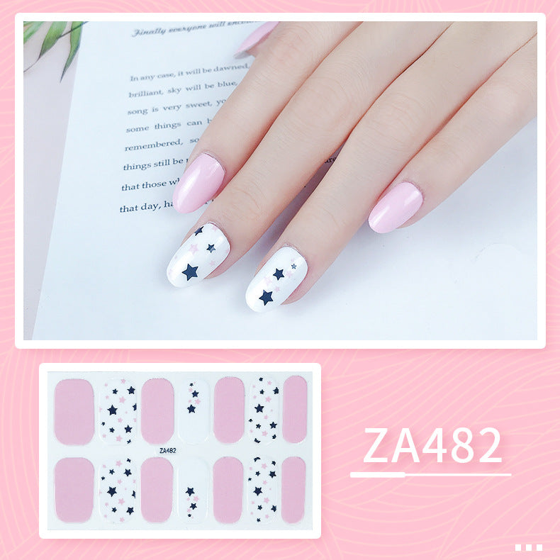 Oil Film Manicure Implement Long Lasting Waterproof Nail Stickers