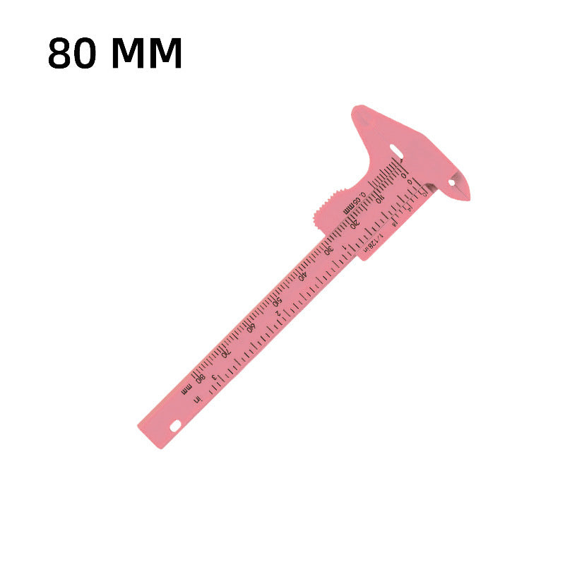 Plastic Caliper Sliding Measurement Eyebrow Shaping Positioning Makeup Accessories