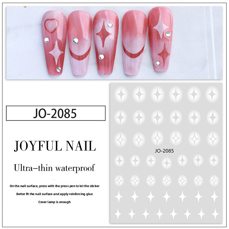 Jet d'encre Blooming Gradient Hollow Jewelry Butterfly Soins des ongles Nail Art