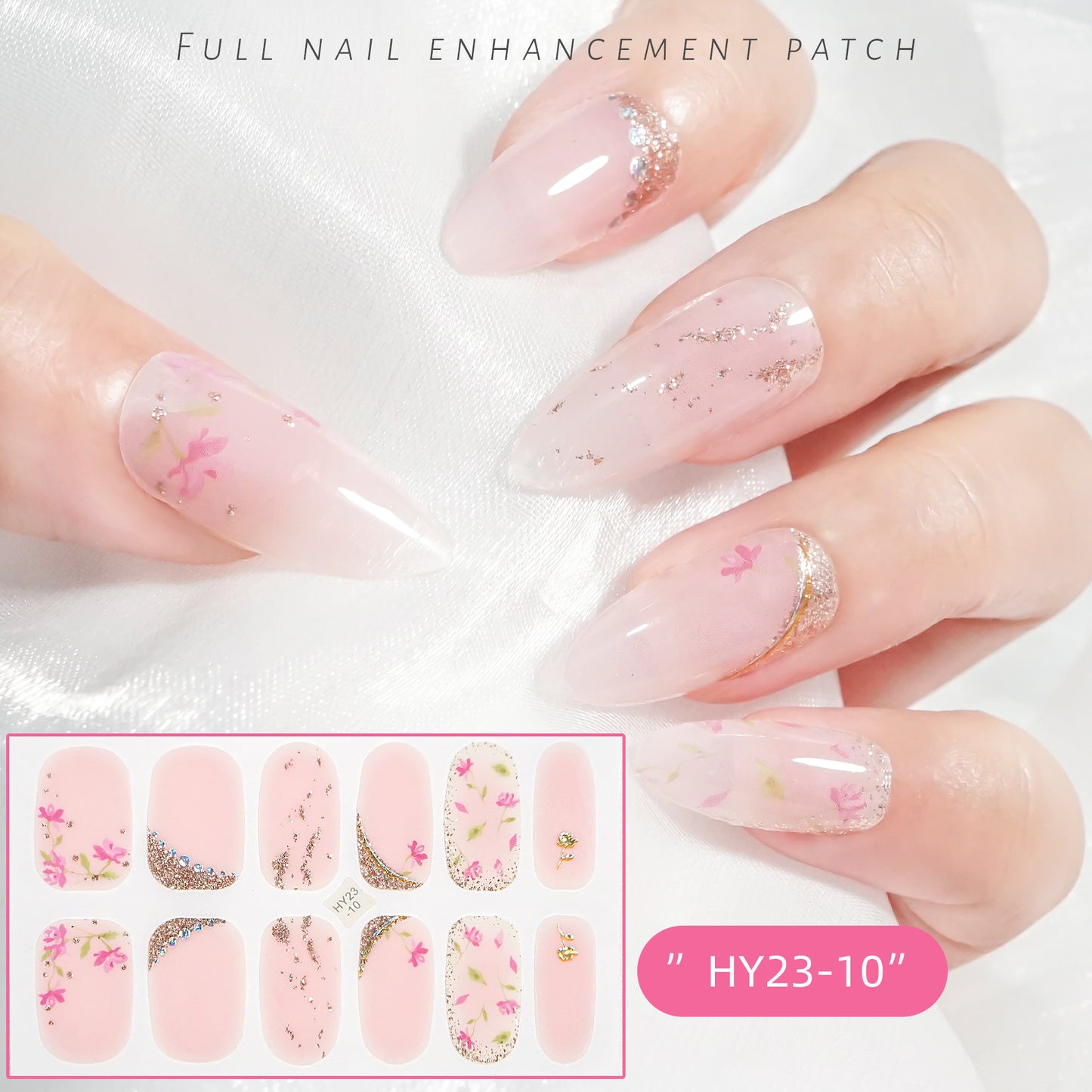 Applique Paper Waterproof Flower Love Gel Nail Stickers